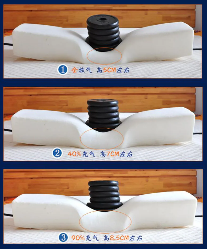 Дизайн надувной пены памяти постельные принадлежности подушки воздуха камеры шеи Подушка