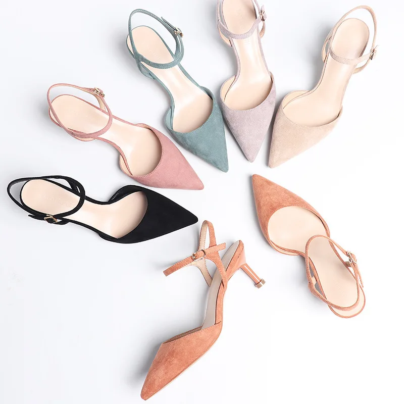 

Туфли-лодочки женские на высоком каблуке 6 см с пряжкой