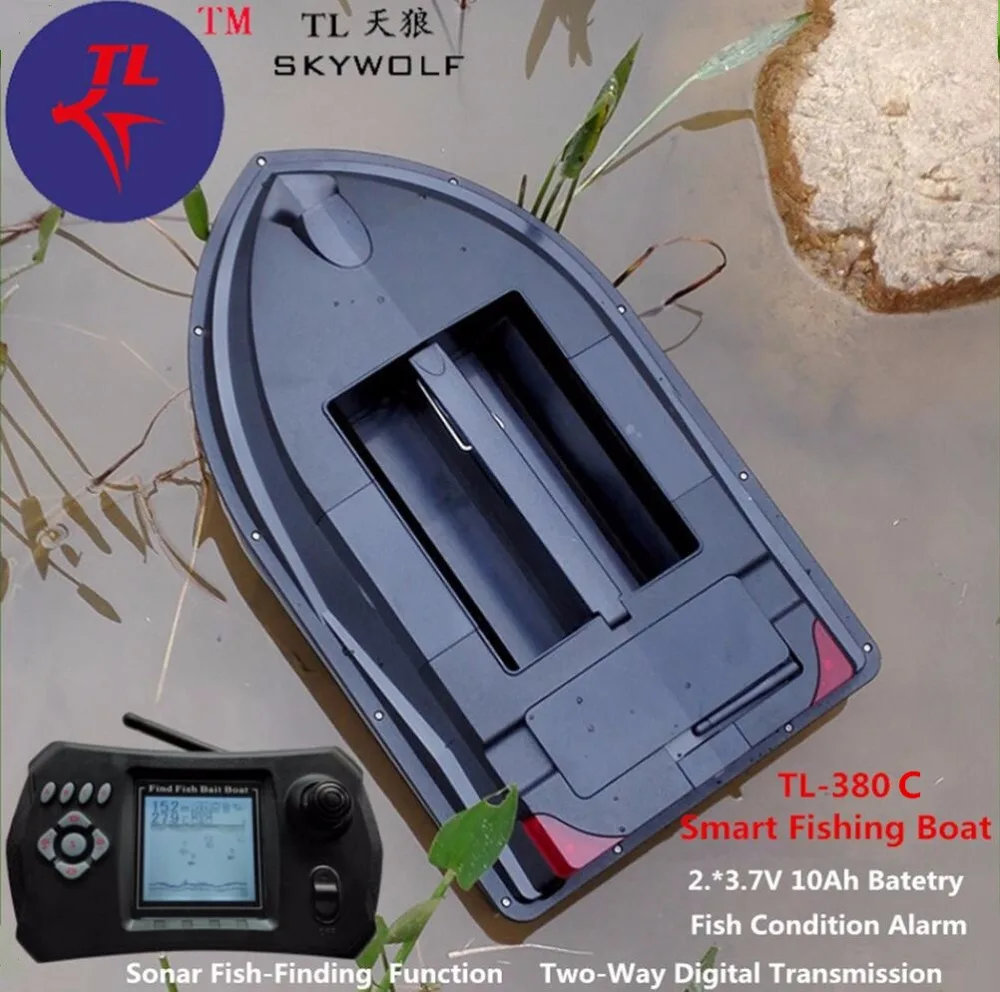 

Free Bag Wireless Sonar Fish Finder RC Electric Boat TL-380C Feeding Fish Condition Alarm Remote Control Carp Fishing Bait Boat