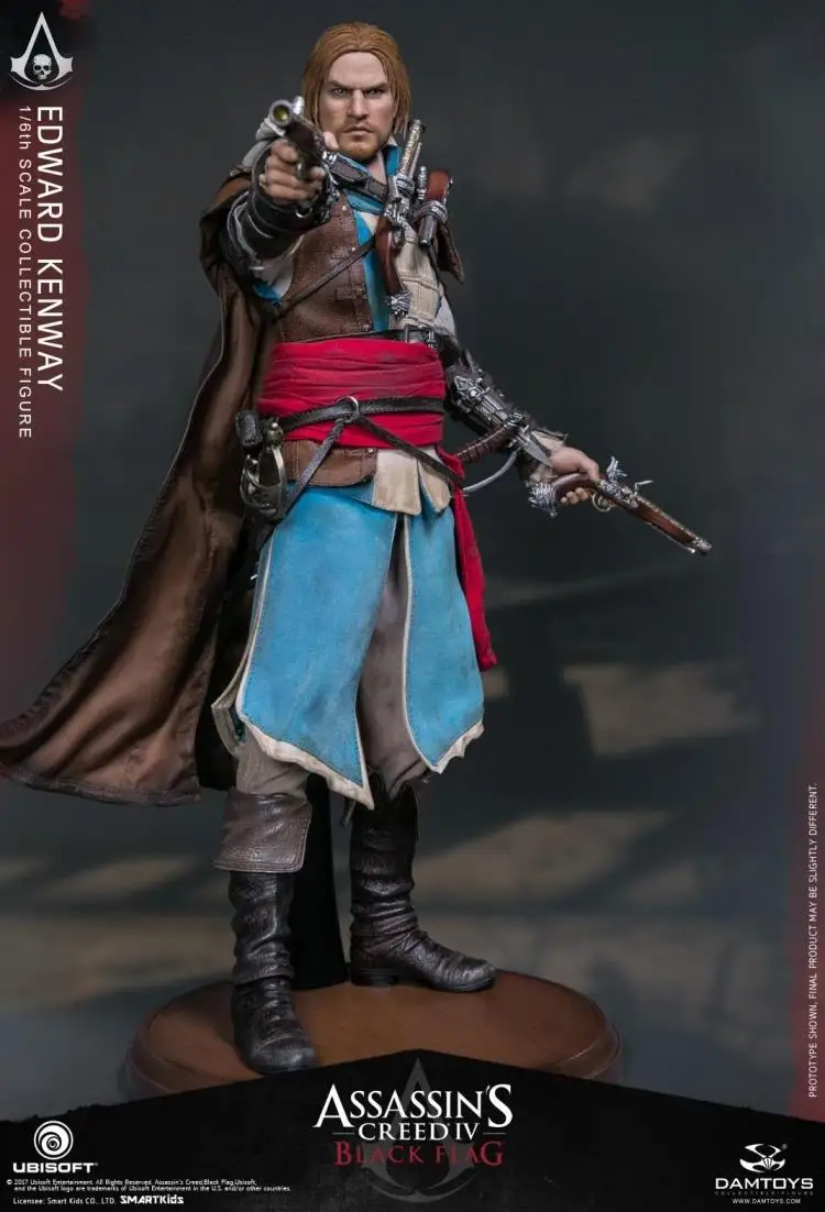 1/6 масштаб Коллекционная фигура кукла Assassin's Creed IV: черный флаг Эдварда Кенуэй 12