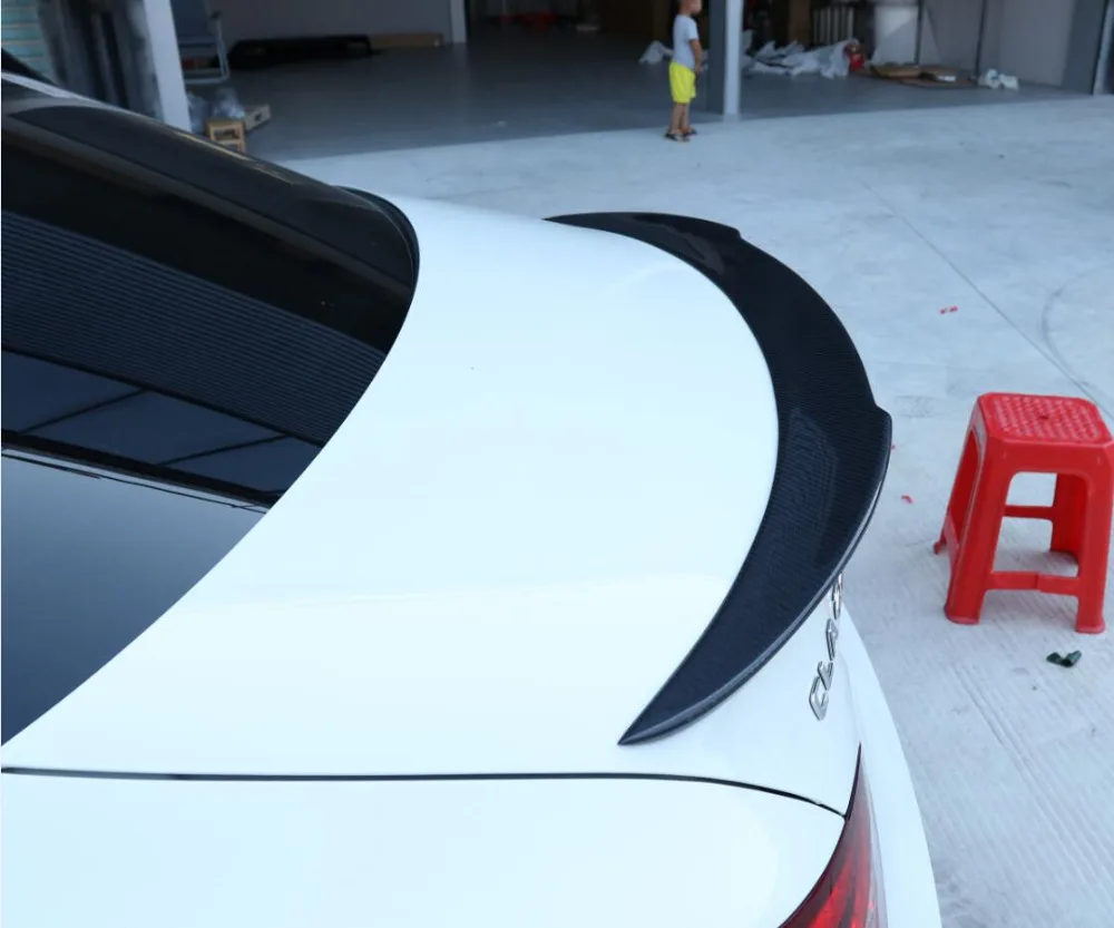 

JINGHANG Carbon Fiber Car Rear Wing Trunk Lip Spoilers Fits For 13-18 Mercedes-Benz CLA 45 W117 C117 CLA 200 250 260 2013-2018