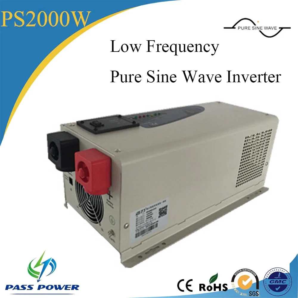 

DC AC 2000W low Frequency Inverter LCD Display Pure Sine Wave Inverter With Charger