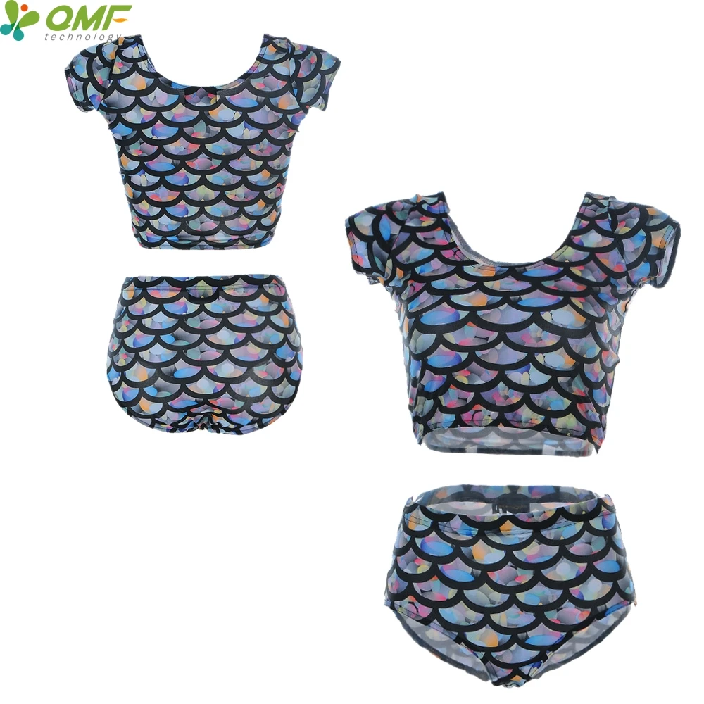 Colorful Mermaid Bikinis Brazilian Blue Fish Scale Women's Bathing
