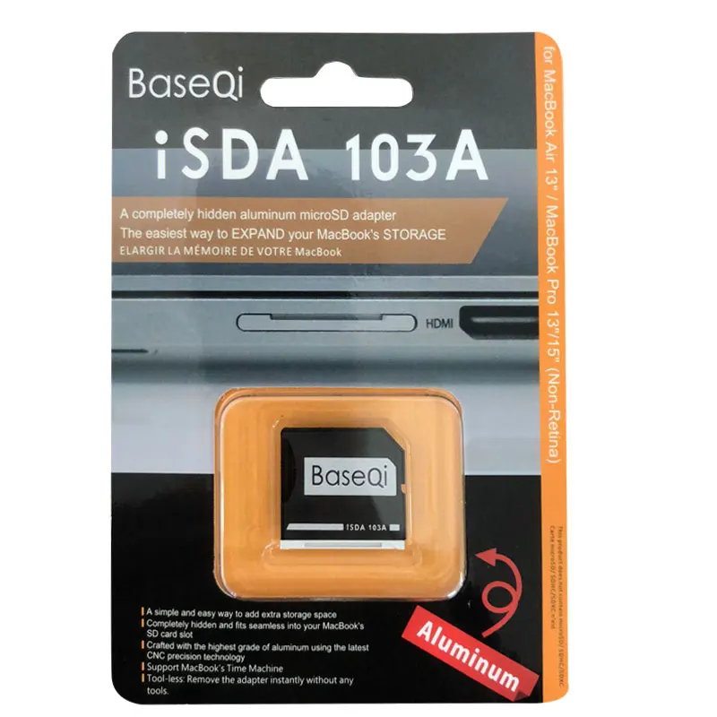 Новый адаптер Baseqi Ninja Stealth Drive для Macbook Pro (Non Retina 2010 2012) 13 дюймов и 15 металлический 103A