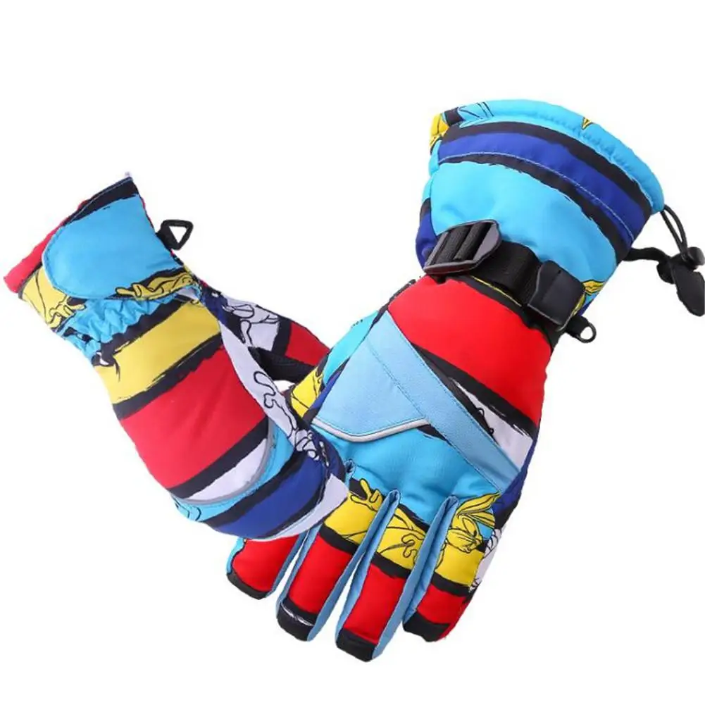 

HobbyLane Winter Children's Ski Gloves Winter Waterproof Cold Warm Thick Gloves Outdoor Sports Snow Sportswear Ski Mittens