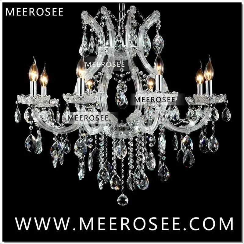 Lustre Clear White Crystal Chandelier Lighting Maria Theresa Chandelier Luminaria Lamp Cristal Avize Pendelleuchte Light Fixture