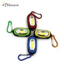Портативный мини-светильник 3 режима открытый подвесной удобный COB светодиодный светильник-брелок с CR 2032 переносной светильник с батареей для кемпинга для рыбалки в палатке