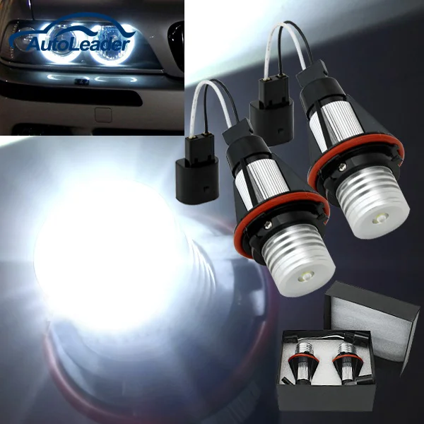 

Warranty High Power 7000k 5W LED Angle Eyes Halo Xenon Marker Ring Light Bulb Canbus For BMW E39 E53 E60 E61 E65 X5