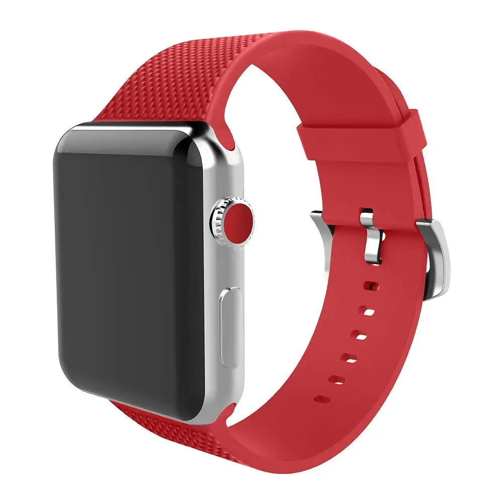 

sport silicone strap for apple watch band 38mm 42mm iwatch series 4 3 2 1 watchband soft wristband replacement accessories