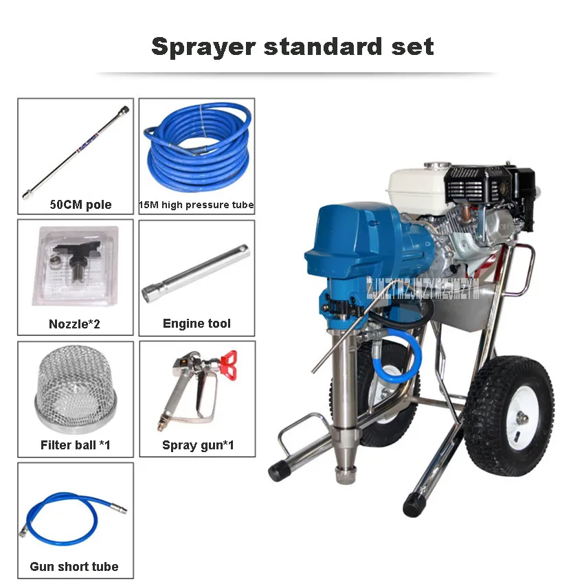 9980 многофункциональная электрическая машина для распыления шпатлевки Автоматическая 4500 Вт 16Л/мин бытовая машина для распыления краски - Цвет: Gasoline single gun