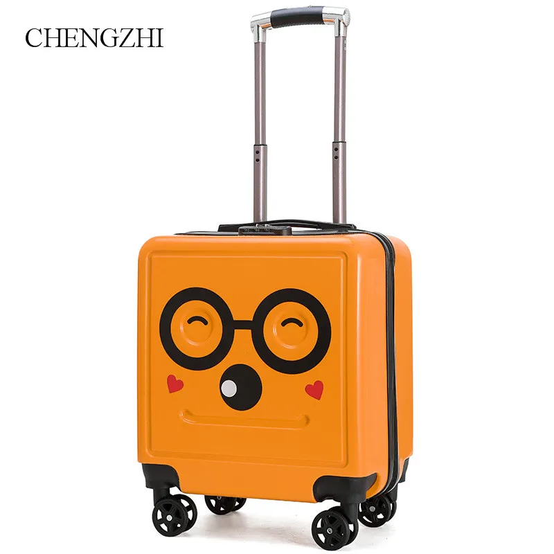 CHENGZHI 18 дюймов дети мультфильм ПК hardside тележка чемодан багаж чемодан для путешествий для детей