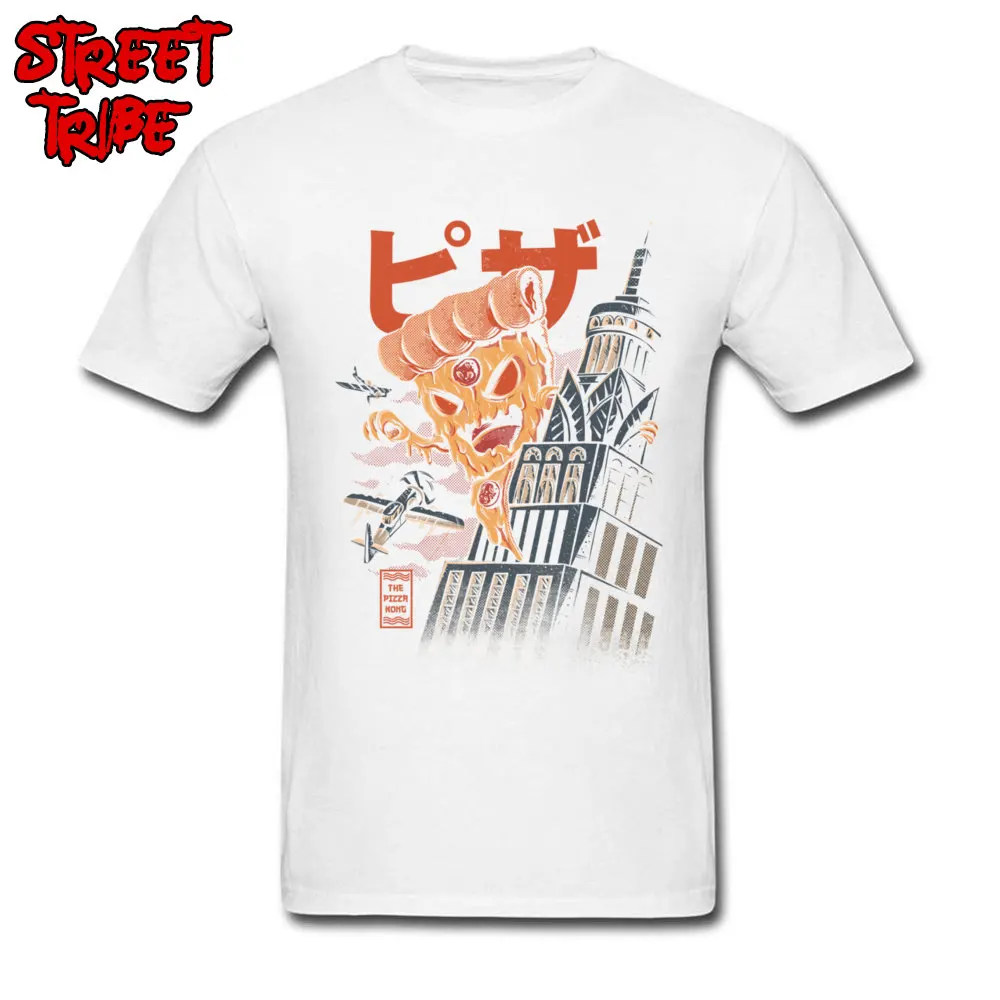 Crazy Pizza Kong Mens Tshirts Coupons April FOOL DAY Short Sleeve Crewneck 100% Cotton Tees Summer Tee Shirt Top Quality Pizza Kong white