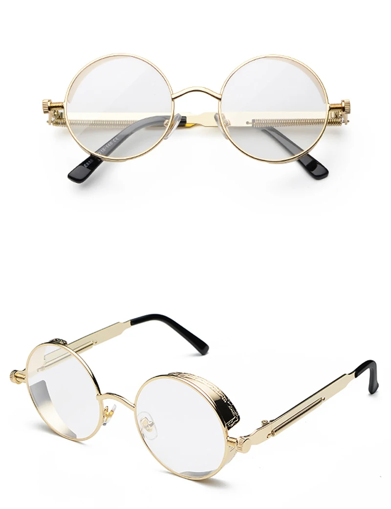 retro steampunk round sunglasses 9000156 details (11)