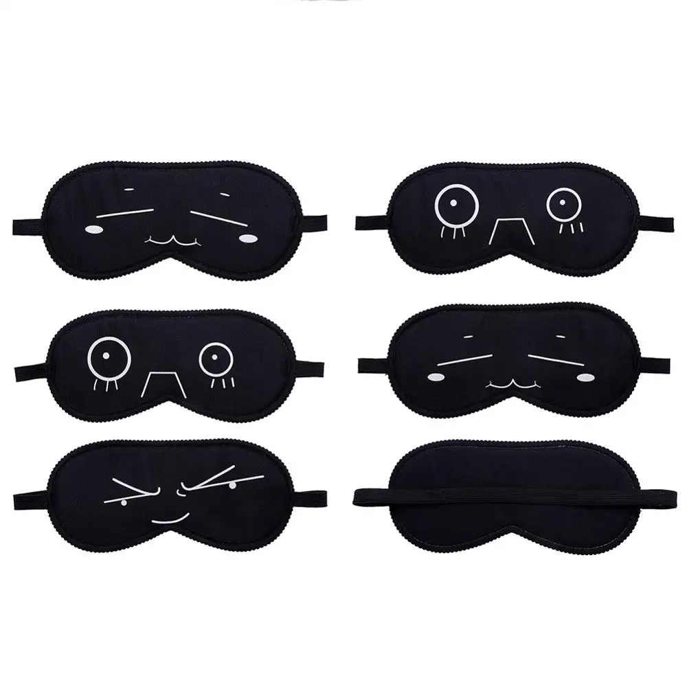 1PCS Hot Funny Expression Sleep Eye Mask Portable Travel Eye Shade Eyes