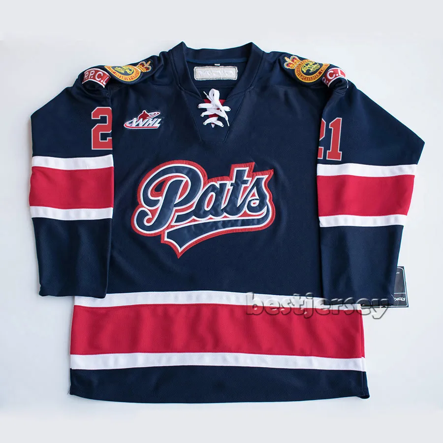 

Kowell Regina Pats #21 Nick Henry Stitched Hockey Jersey