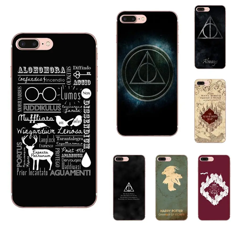 Мягкий чехол из ТПУ с принтом Stunningharry Potter Magic Spell для Apple iPhone 4 4s 5 5C 5S SE 6 6 S 7 8 Plus X XS Max XR