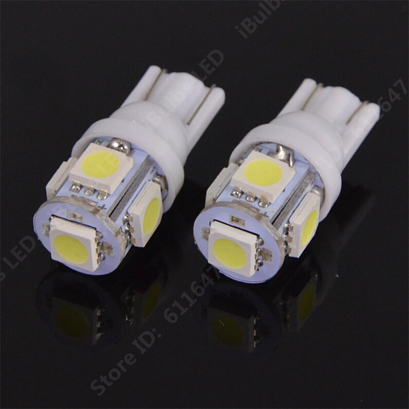 1 Шт. Большое Содействие T10 W5W 168 194 5050 SMD 5 Авто Клина Стороны Хвост Света Парковка