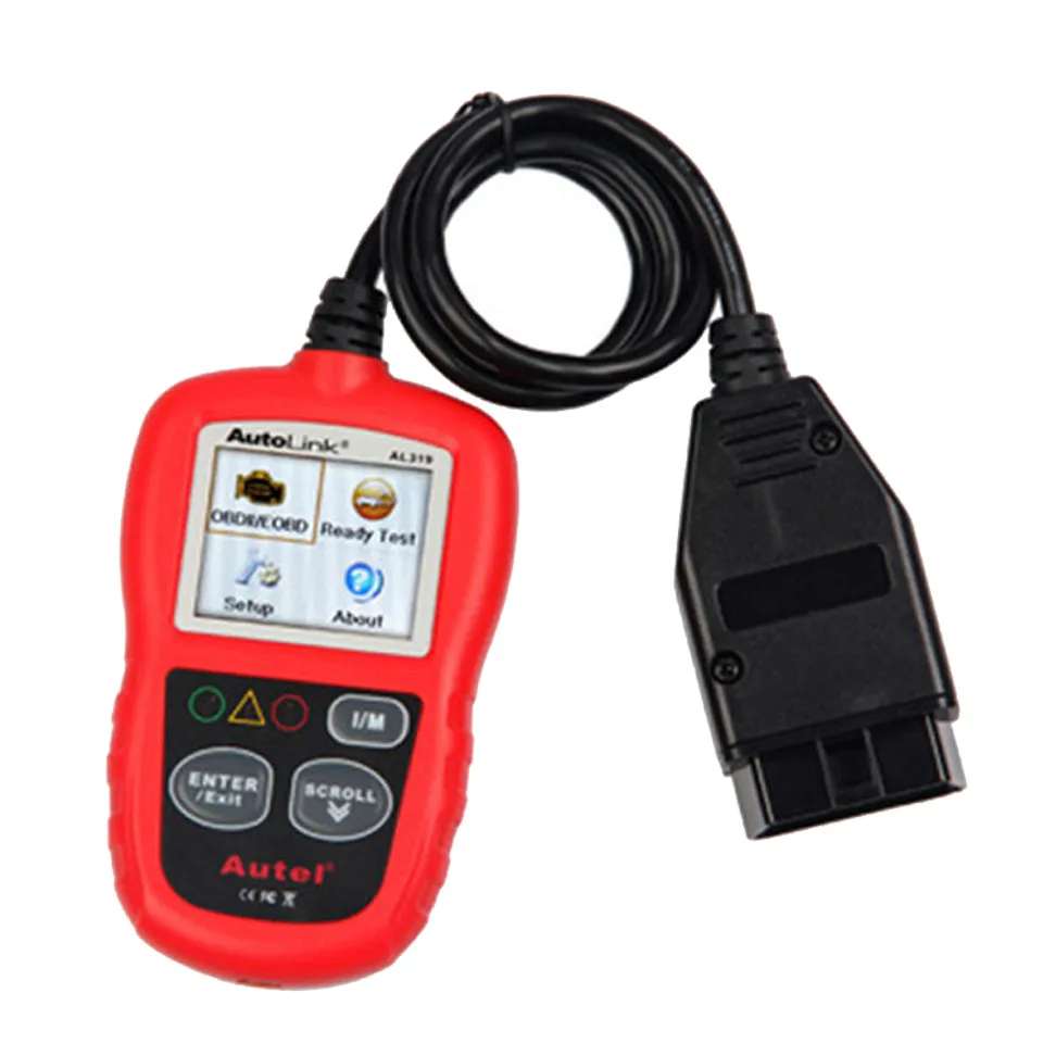 Autel AutoLink AL319 авто инструмент диагностики DIY читальный инструмент кодов OBD2 инструмент сканирования кодов Просмотр "стоп-кадр" данных диагностический инструмент сканер автомобиля