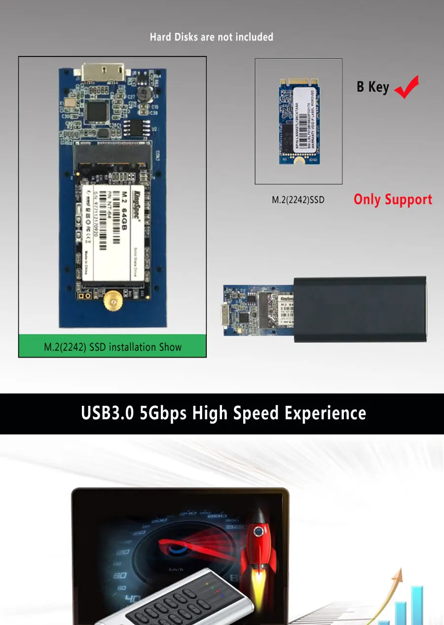 Sata3 к USB3.0 6 Гбит/с ngff шифрование M.2 ssd твердотельный жесткий диск ssd корпус/чехол Супер-скорость для MAC ноутбука/рабочего стола