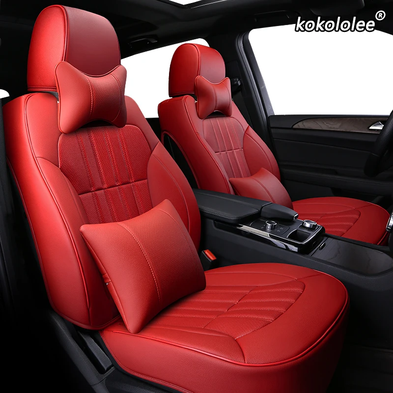 

kokololee Custom Leather car seat covers For BMW X2 F39 X3 E83 F25 G01 G08 X4 F26 G02 X5 E70 F15 G05 E53 X6 E71 F16 G06 car seat