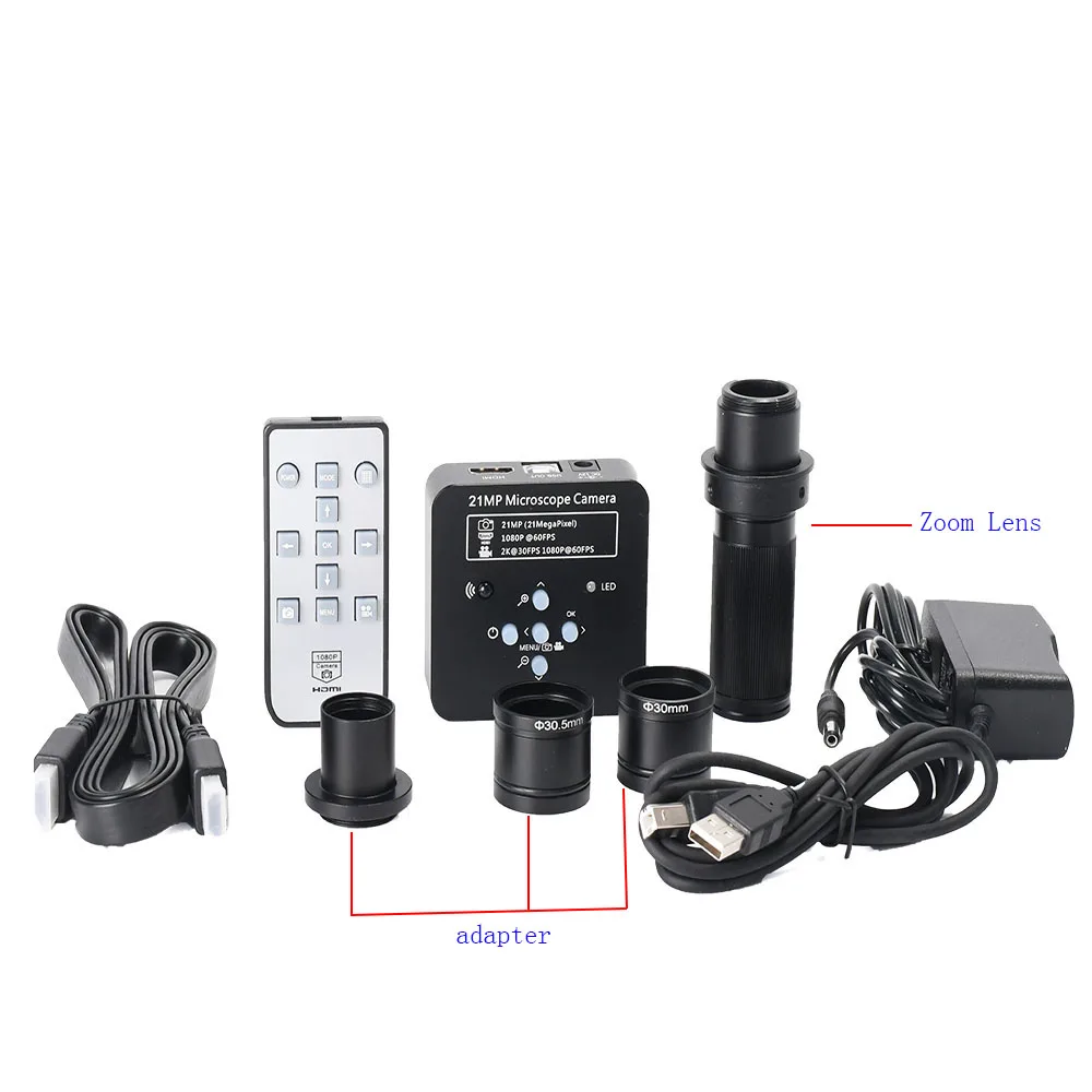 21MP 1080 P 60FPS HDMI USB Industriële Camera C-mount Zoom Lens Digitale Video Solderen Microscoop 23.2mm 30 mm/30.5 m Ring Adapter 21MP 1080 P 60FPS HDMI USB Industriële Camera C-mount Zoom Lens Digitale Video Solderen Microscoop 23.2mm 30 mm/30.5 m Ring Adapter