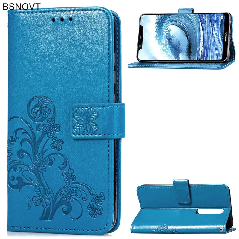 

For Nokia 5.1 Plus Case Funda For Nokia X5 2018 Flip Case Leather Wallet Silicone Back Cover For Nokia 5.1 Plus Phone Case Capas