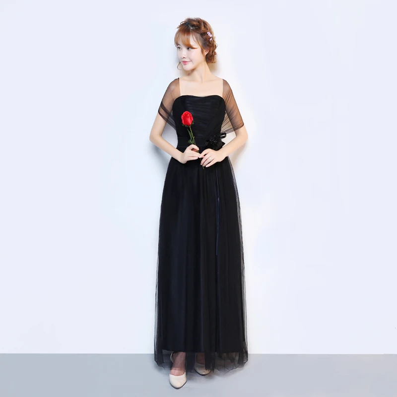 Детские шифоновые тюлевые платья для девочек на свадьбу и вечеринку; цвет черный, красный, бежевый, синий; длинное вечернее платье для девочек-подростков