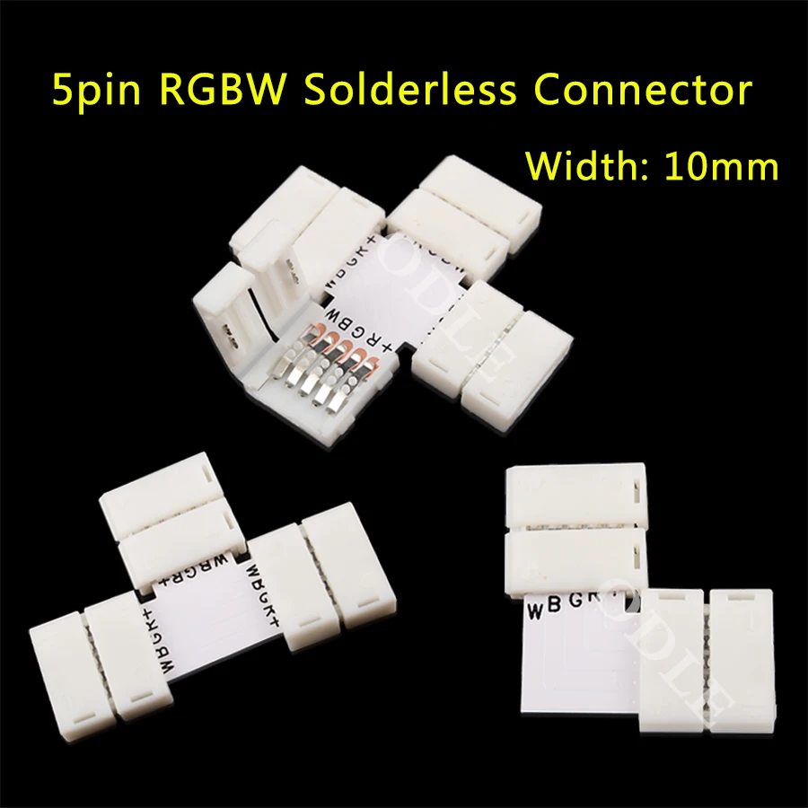 5pin Led Strip Clip 5 Pin Rgbw Rgbww Led Strip Connector