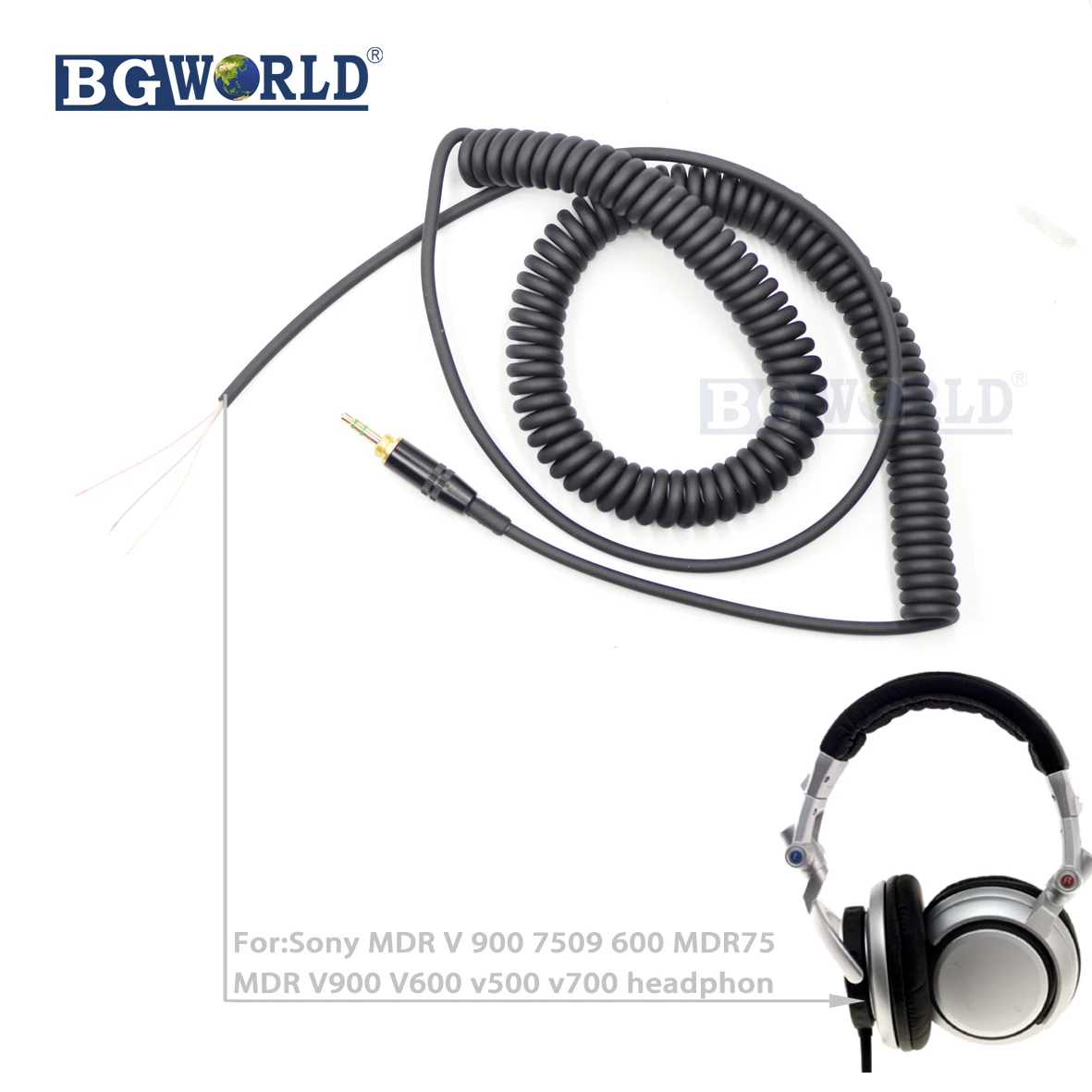 Dj Headphone Audio Cable Cord Wire Line Plug For Sony Mdr 7506 V6 Cd700