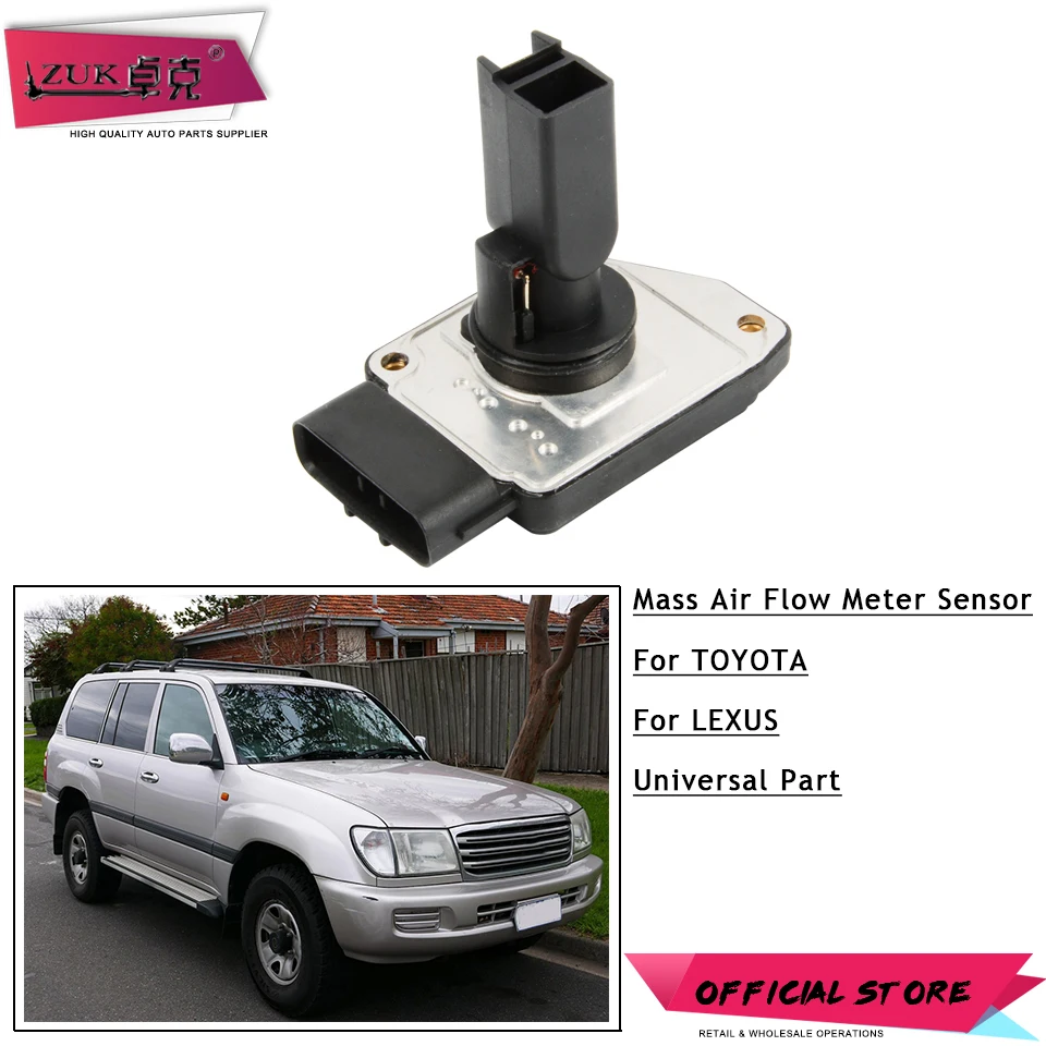 

ZUK Mass Air Flow Meter MAF Sensor For Toyota LAND CRUISER 100 HILUX 4RUNNER TUNDRA SEQUOIQ For LEXUS LX470 GX470 22204-75020