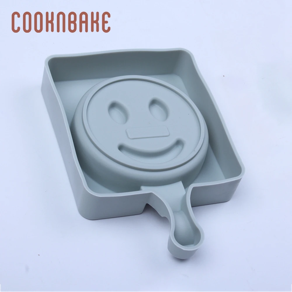 Силиконовая форма для мороженого COOKNBAKE силиконовая лица со смайликом поднос льда
