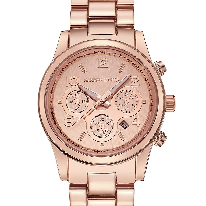 

1Pcs Calendar Business Women NEW Fashion Watch Wristwatches Quartz Waterproof Sports Leisure Casual Stainless Steel Diameter38mm