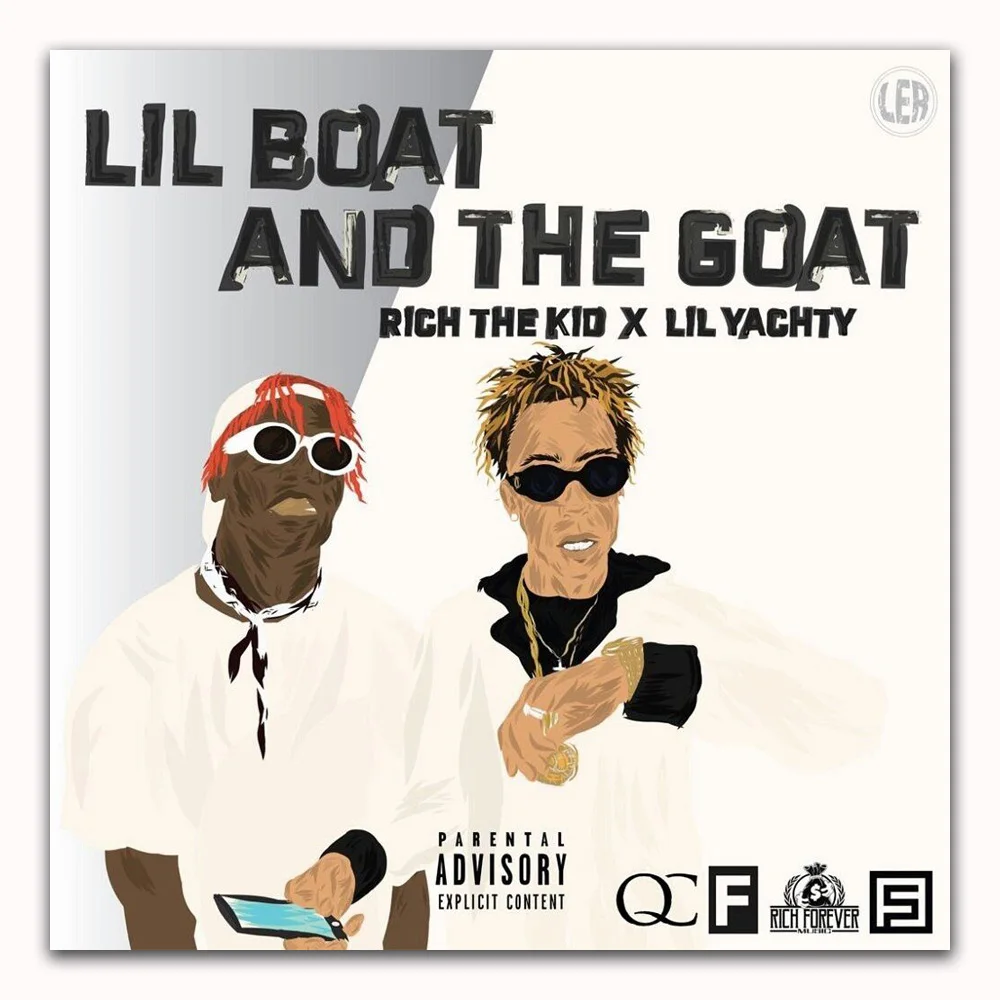 Z0520 постеры и принты Lil Boat &amp the Goat Rich Kid Yachty Rap Ablum Music Deco художественный постер