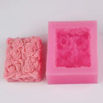 

BF022 Creative Rose Silicone Soap Mould Cake Mold Resin Baking Tools