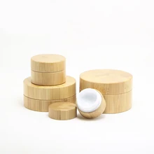 Высокое Качество Бамбуковая бутылка крем баночка для декора для ногтей маска кремовый многоразовый пустой косметический контейнер для макияжа бутылка