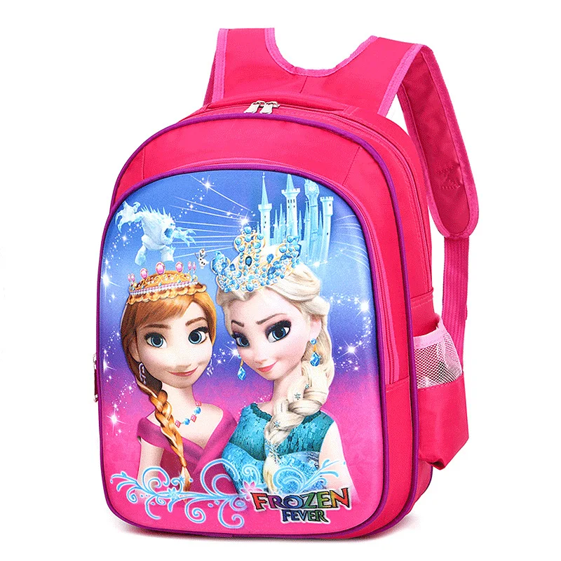 Дисней Принцесса начальной школы рюкзак мальчик девочка замороженная Эльза школьная сумка сумочка подарок рюкзак Детская сумка Человек-паук