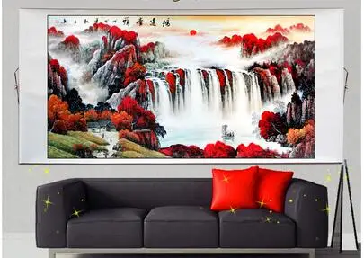 Китайская живопись каллиграфия и живопись/Пейзаж/гостиная живопись/удача фэн шуй видео-huixiange - Цвет: 21