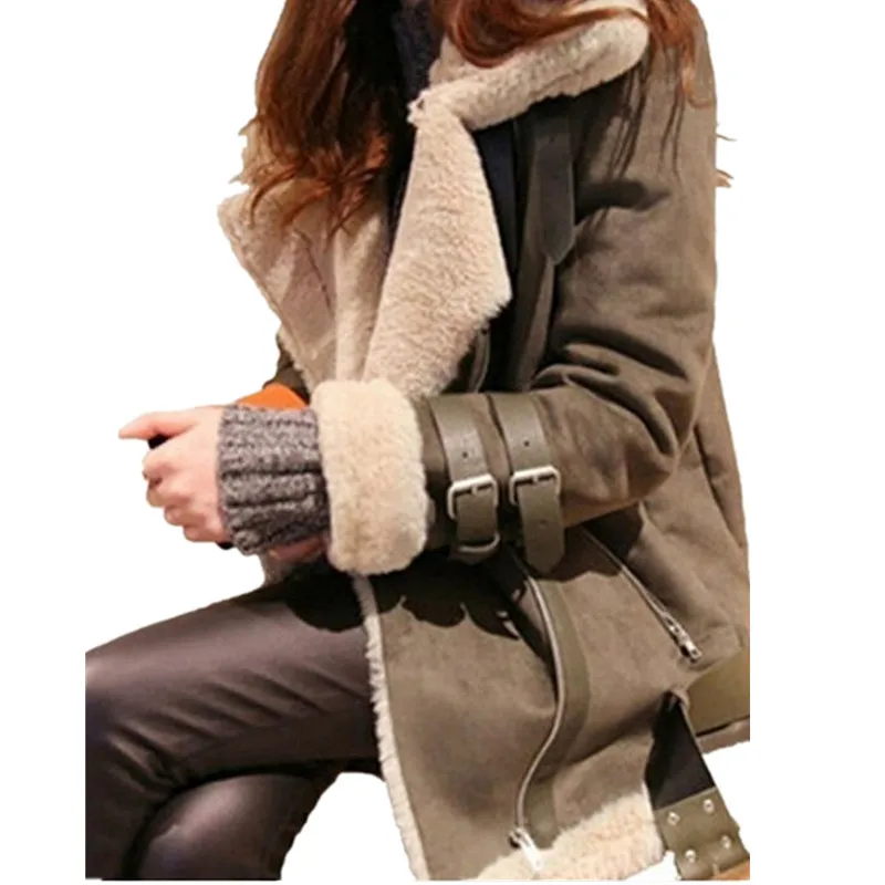 SAENSHING New Bomber Jacket Women Spring Autumn Suede Jackets and Coats Full Sleeve Solid Pattern Coat for Female Plus Size 5XL | Женская