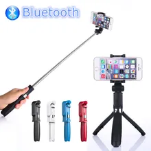 FGHGF 2018 Tripod Monopod Selfie Stick Bluetooth With Button Pau De Palo selfie stick for iphone 6 7 8 plus Android stick
