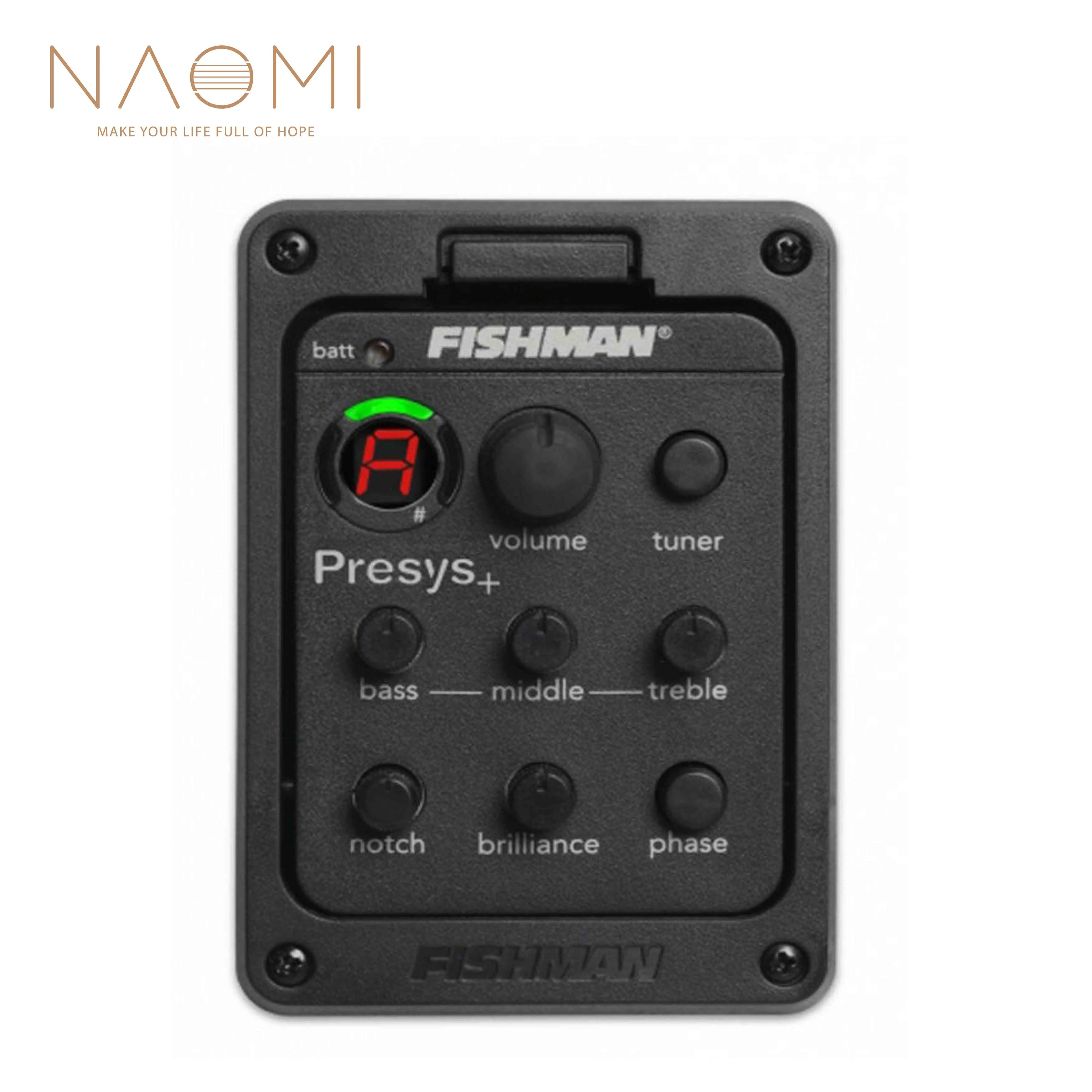 NAOMI Fishman 201 EQ Equalizer Acoustics Piezo Pick Guitar Tuner Fishman 201 Black Color Guitar Parts
