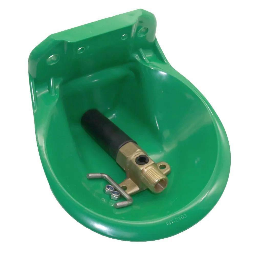 Tanie Bydło zawór miedziany automatyczna miseczka na wodę owca świnia pijący wodę zwierzęta narzędzie do picia dotknij duże narzędzia gospodarskie drobiu