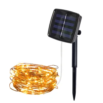 

5M 50Lights Solar Strip Light Home Garden Copper Wire Light String Fairy Outdoor Solar Powered Christmas Party Decor #10