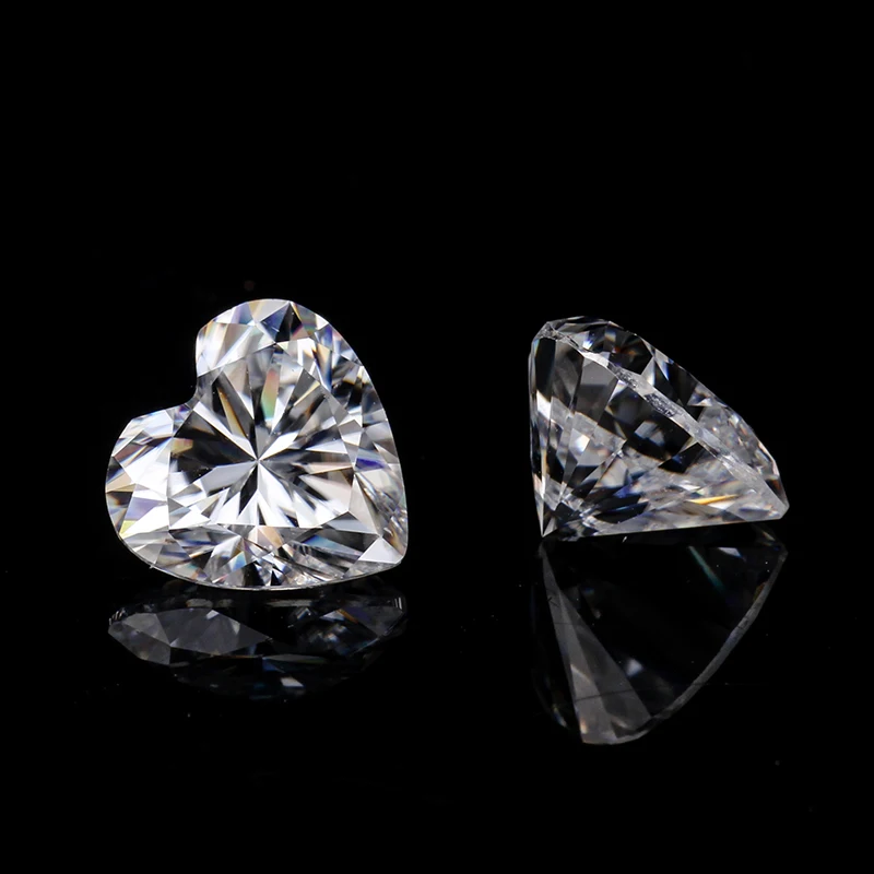 

moissanites heart 3.5*3.5mm loose stone EF excellent quality positive testing stone