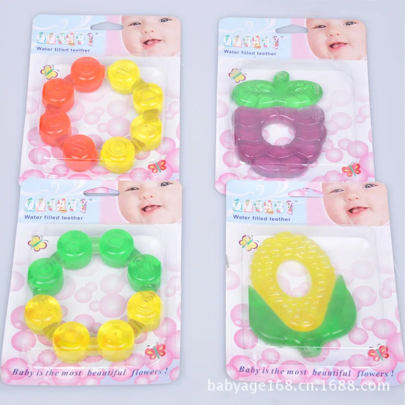 Silicone Toothbrush No BPA Water Filled Baby Teethers High Quality And Environmentally Safe Baby Teether Teething Ring Fruit