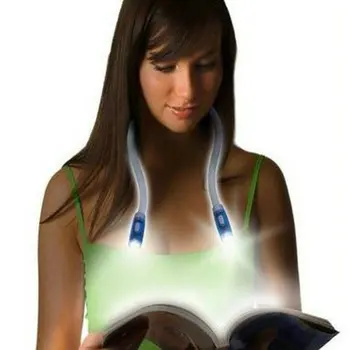 

Hot sale in stock Flex LED Handsfree Neck Night Reading Book Hug Light