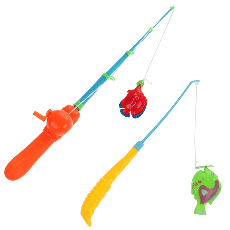 Buy 2Pcs Fishing Rod+20Pcs Fishes Kids