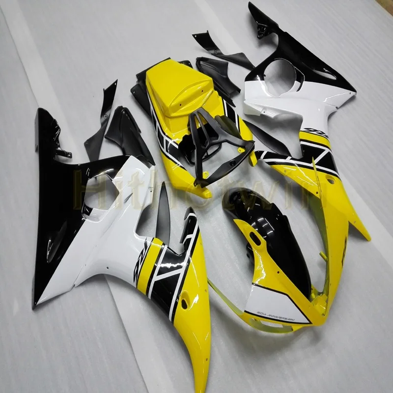 Пользовательские YZF-R6 03-05 Обтекатели мотоцикла ABS пластик для YAMAHA YZFR6 2003 2004 2005 мотор панели+ Болты+ цвет черный - Цвет: E