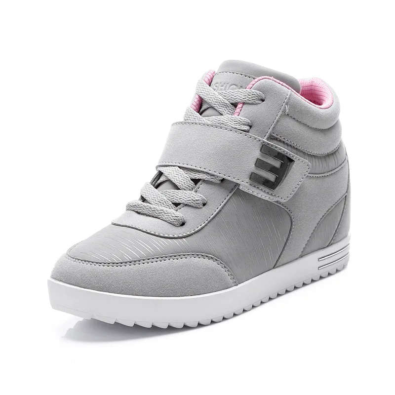 

Women Shoes 6cm Height Increasing Shoes Lady Casual Shoes Woman Autumn Winter High Top Women Zapatos Mujer Size 35-39