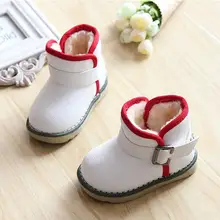 Waterproof Children Boots 2016 Winter Plush Girls Martin Boots Boys Warm Shoes Kids Baby Shoes