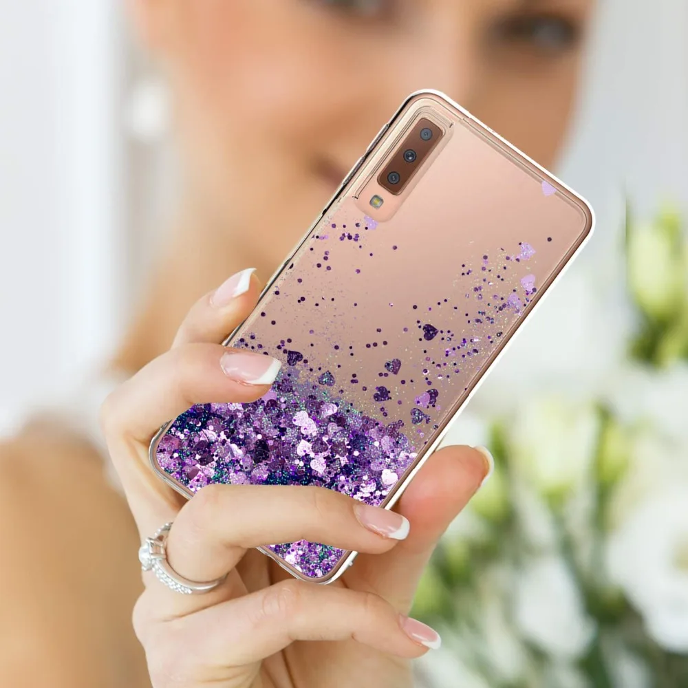 Чехол A9, жидкий блестящий чехол для samsung Galaxy A9 A920F A920 SM-A920F, мягкий чехол из ТПУ с динамическим зыбучим песком и звездой